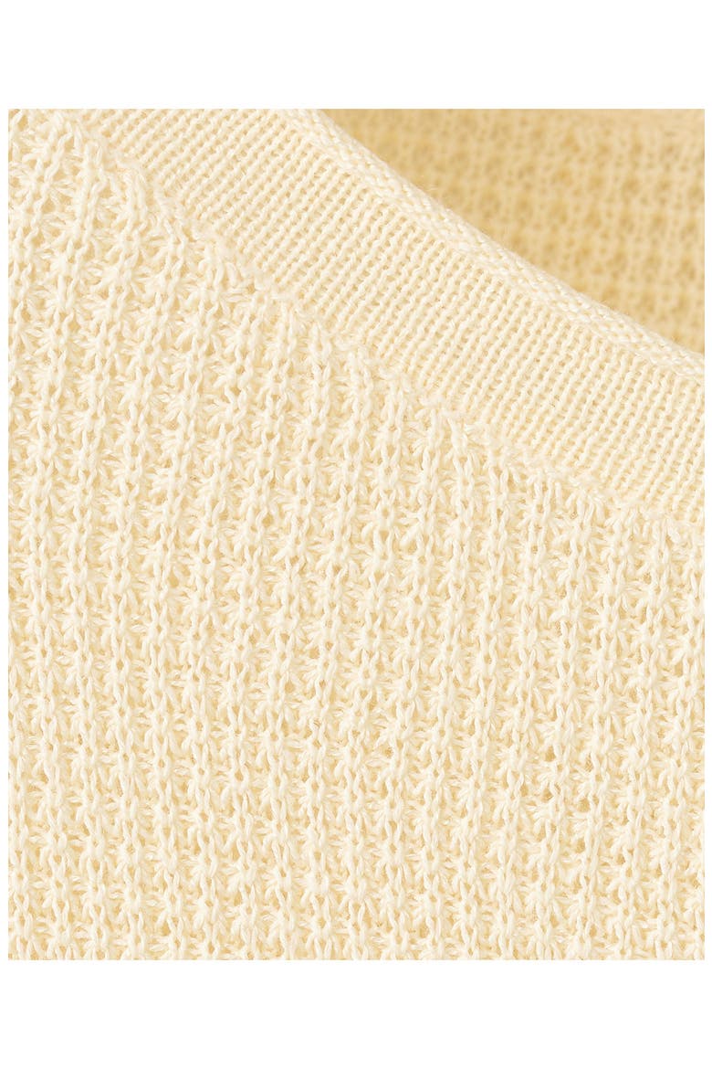 Asymmetric Rib Sweater, Alternate, color, PASTEL YELLOW