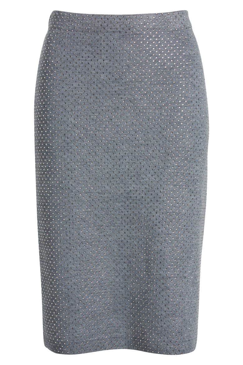 Winslet Beaded Skirt, Alternate, color, GREY MELAN