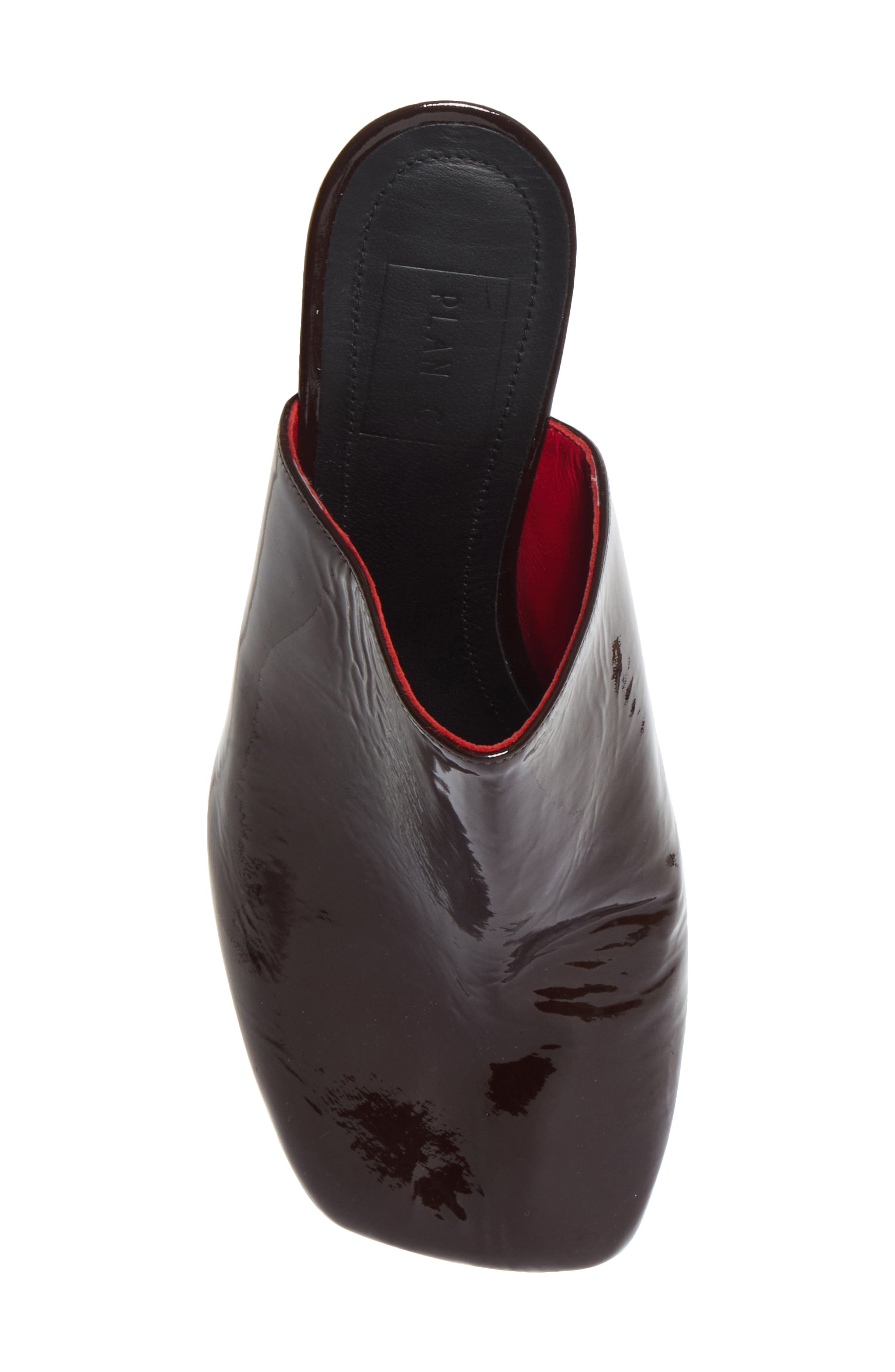 Leather Square Toe Mule, Alternate, color, CHOCOLATE