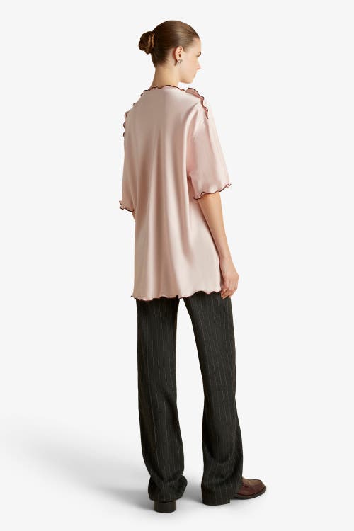 Marina Moscone Wool Pinstripe Tailored Trouser In Animal Print