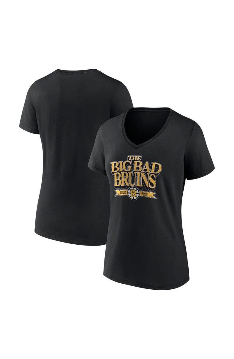 FANATICS Women's Fanatics Branded Black Boston Bruins Centennial Banner T-Shirt, Alternate, color, Black
