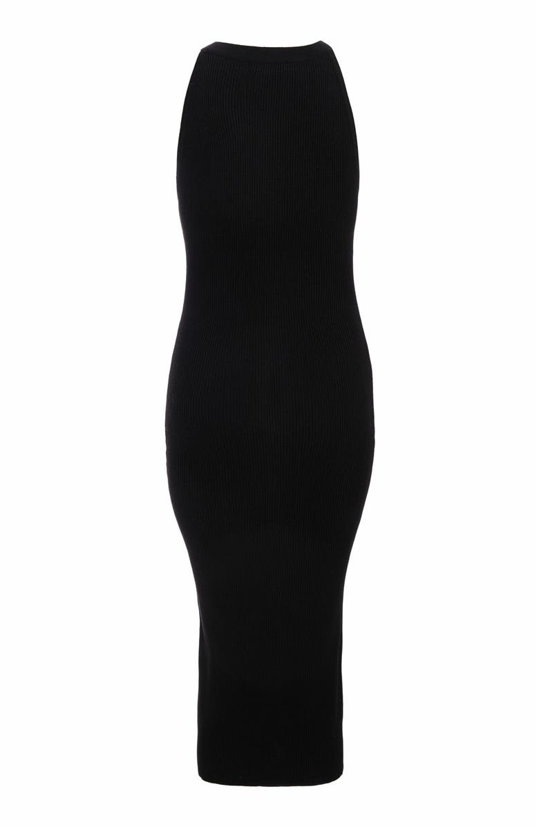 QUIZ Knit Halter Neck Dress, Alternate, color, 