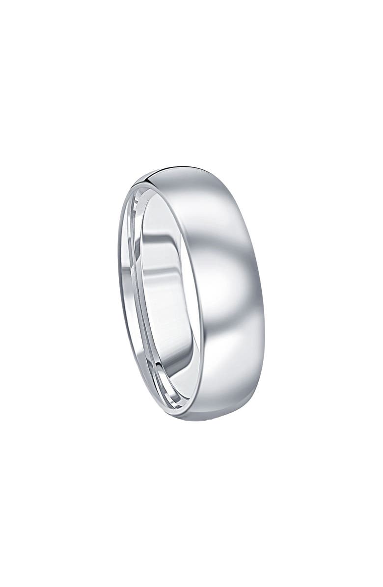 Bliss Diamond Men's Polished Tungsten 6mm Dome Comfort Fit Ring Wedding Band, Alternate, color, 