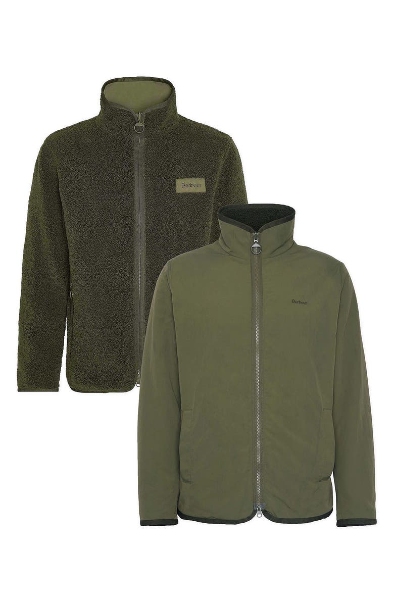 Barbour Reversible Fleece Jacket, Alternate, color, 