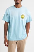 MARKET SMILEY® Upside Down Cotton Graphic T-Shirt