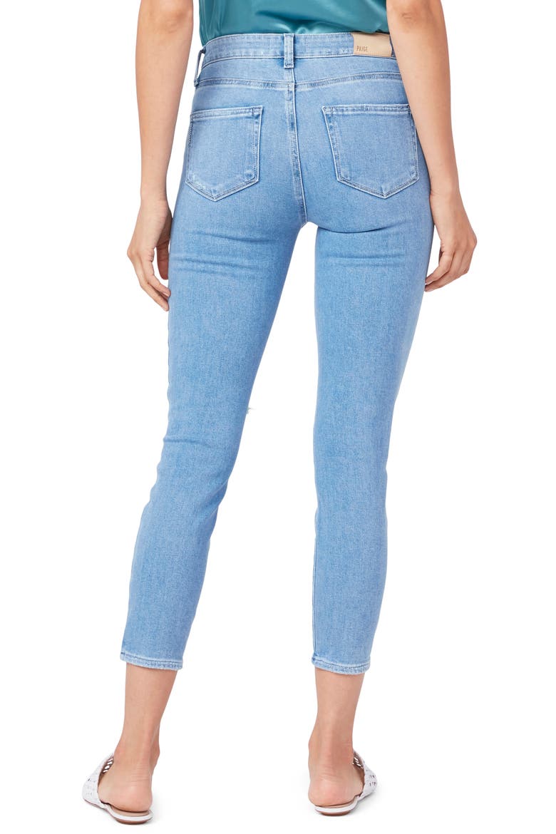 Hoxton Ripped High Waist Crop Skinny Jeans, Alternate, color, FIESTA DES