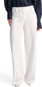 TWP Chrystie Street Wide Leg Linen Blend Utility Pants