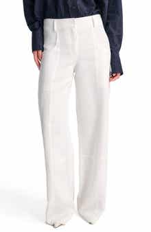 TWP Chrystie Street Wide Leg Linen Blend Utility Pants