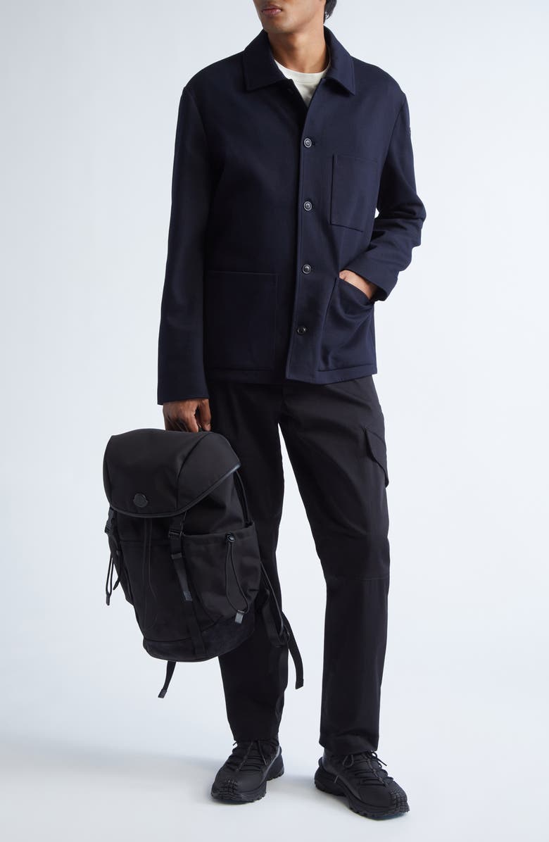 Moncler Cabalian Shirt Jacket, Alternate, color, Night Sky