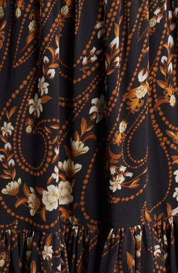 Garden Silhouette Long Sleeve Dress