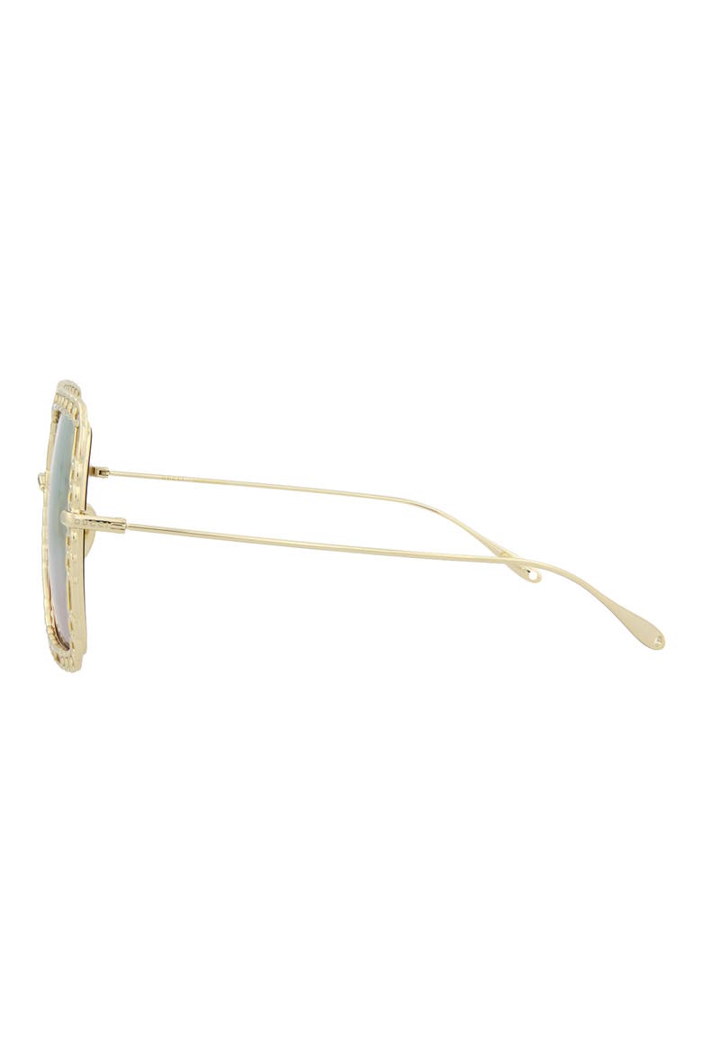 57mm Oversize Square Sunglasses, Alternate, color, GOLD GOLD LIGHT BLUE