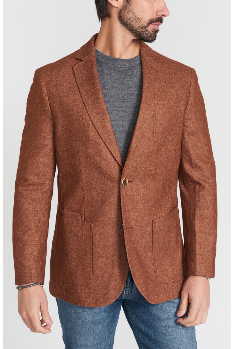 Wool Blend Sport Coat, Main, color, RUST