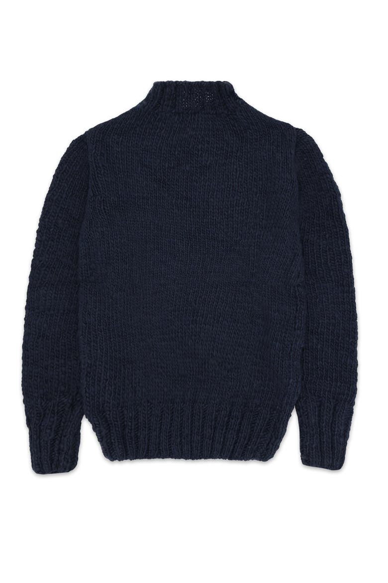 Chamula Merino Wool Pullover, Alternate, color, Navy Blue