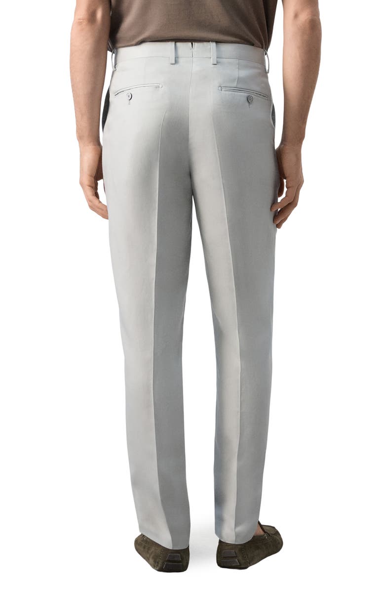 MANGO Amalfi Slim Fit Suit Trousers, Alternate, color, Grey