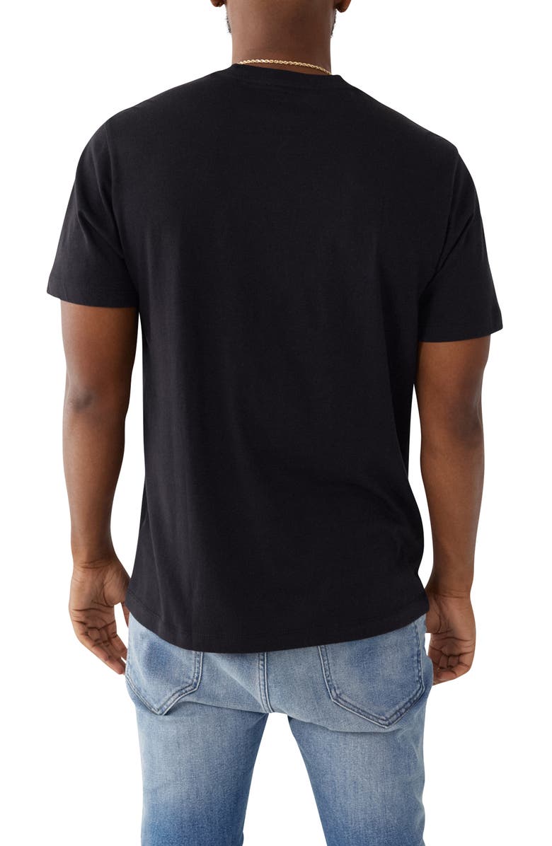 True Religion Brand Jeans Stacked Logo Cotton Graphic Tee, Alternate, color, 