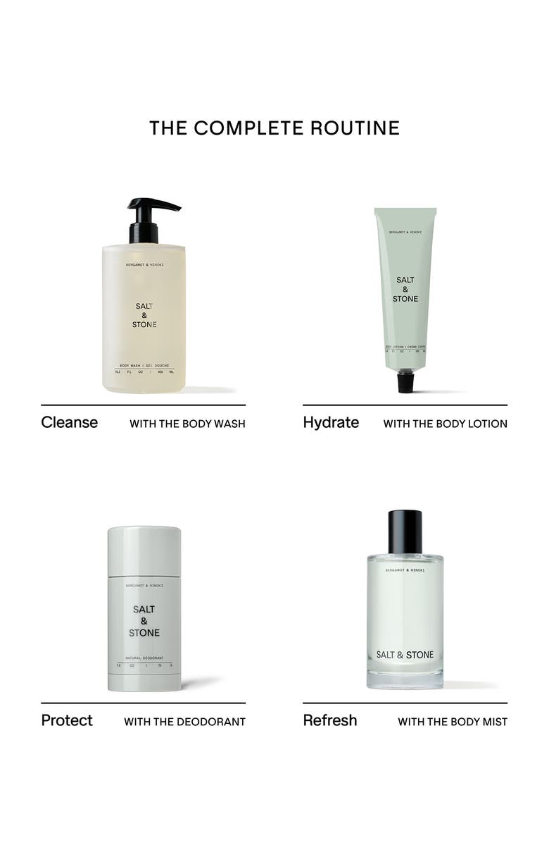 SALT & STONE Bergamot & Hinoki Full-Size Body Care Set (Nordstrom Exclusive) (Limited Edition) $121 Value, Alternate, color, 