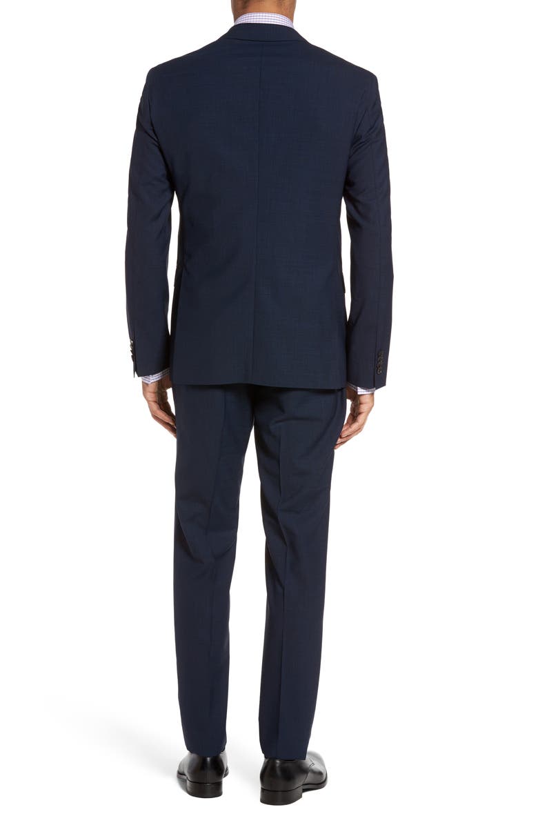 BOSS Reyno/Wave 12 Extra Trim Fit Houndstooth Wool Suit, Alternate, color, 