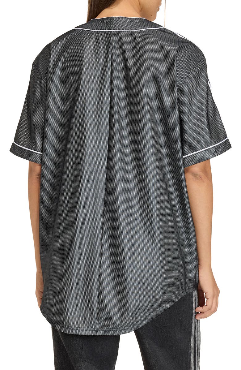 adidas Originals Baseball Oversize Shirt, Alternate, color, Black
