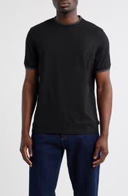 PS Paul Smith Sport Stripe Tipped Cotton T-Shirt