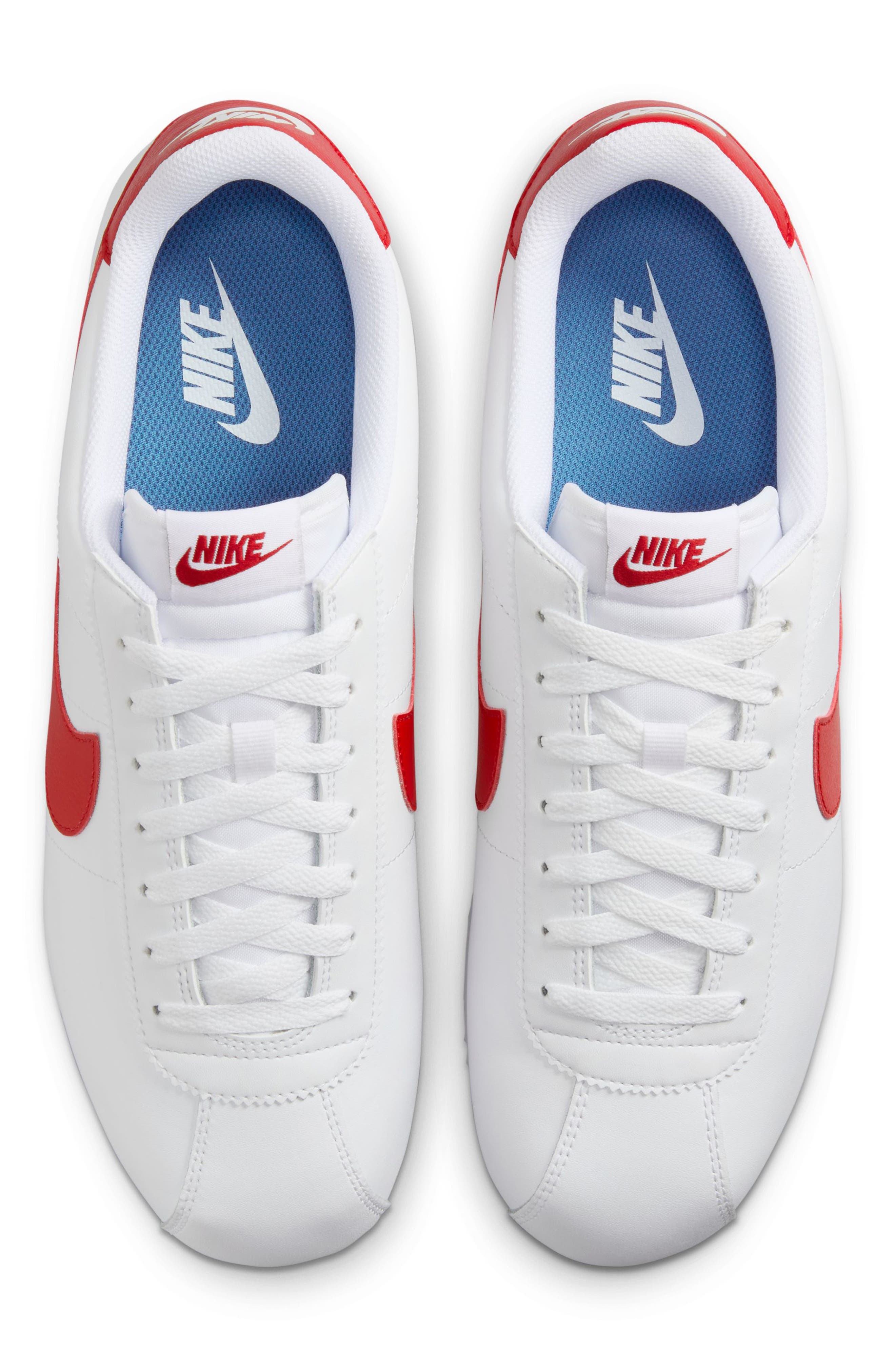 Nike Cortez Sneaker, Alternate, color, White/ Varsity Red/ Blue