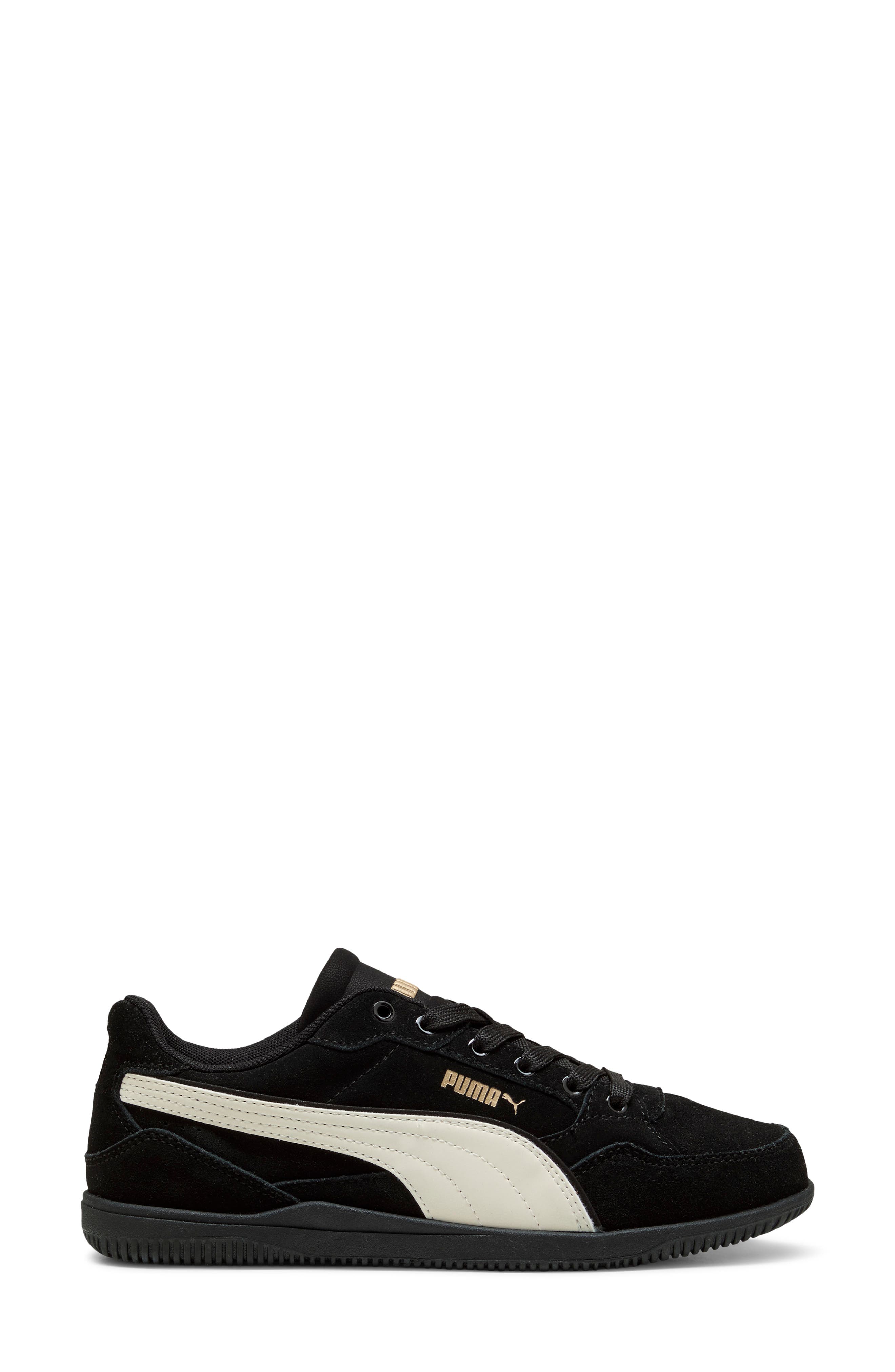 K-Moda Leather Sneaker, Alternate, color, PUMA BLACK/ WARM WHITE/ GOLD