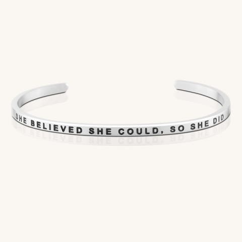 She Believed She Could, So She Did bracelet