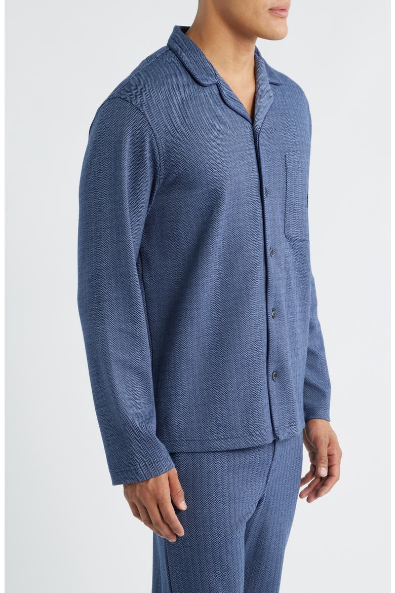 Long Sleeve Pajama Top, Alternate, color, CRUISE NAVY