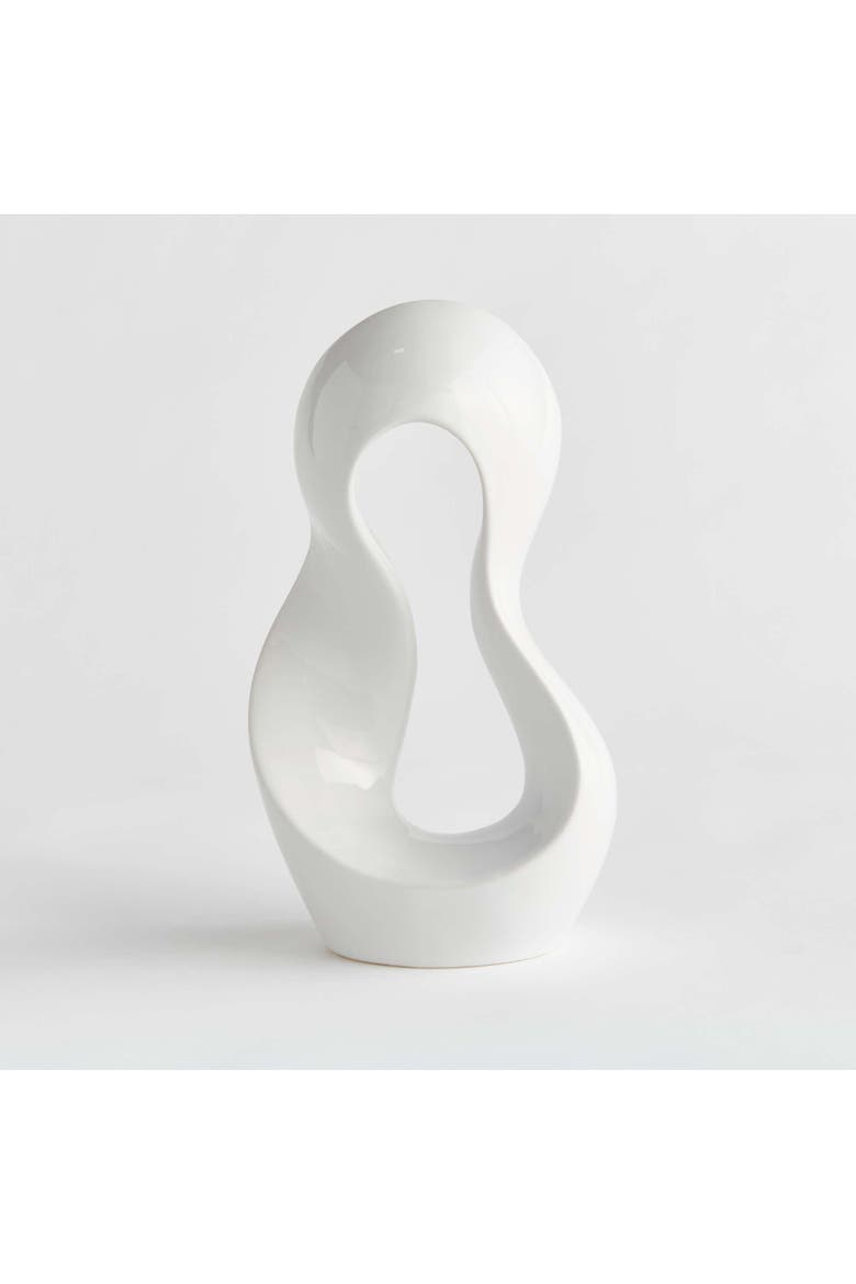 Lyra Sculpture, Alternate, color, White