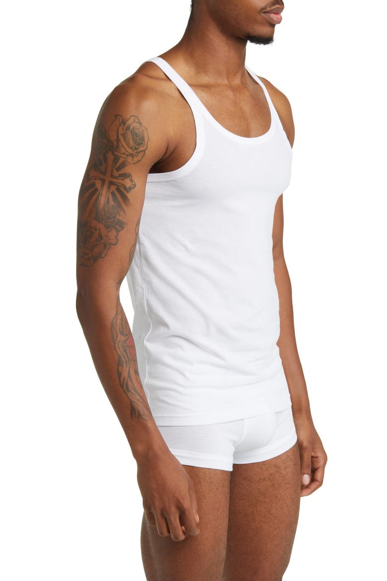 3-Pack Cotton Tanks, Alternate, color, WHITE
