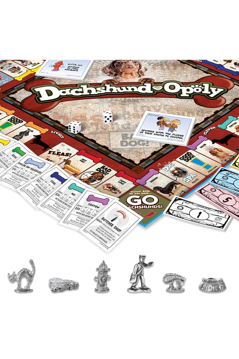 Dachshundopoly Monopoly Board Game, Alternate, color, Multicolored