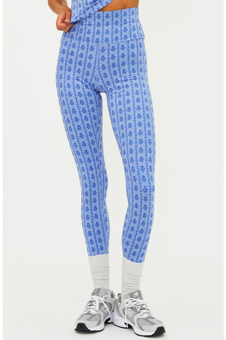 Piper Print Leggings, Main, color, SAPPHIRE SPACE DYE