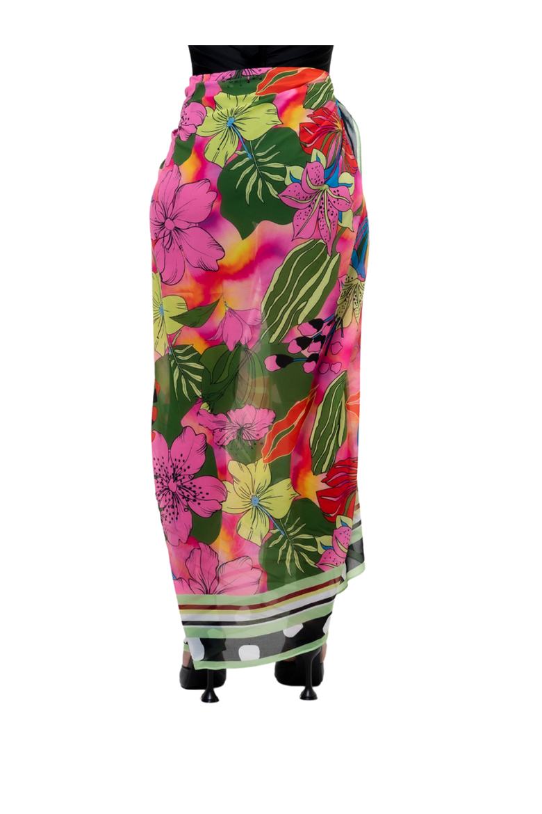 Coral Garden Medley Sarong, Alternate, color, Pink Multi