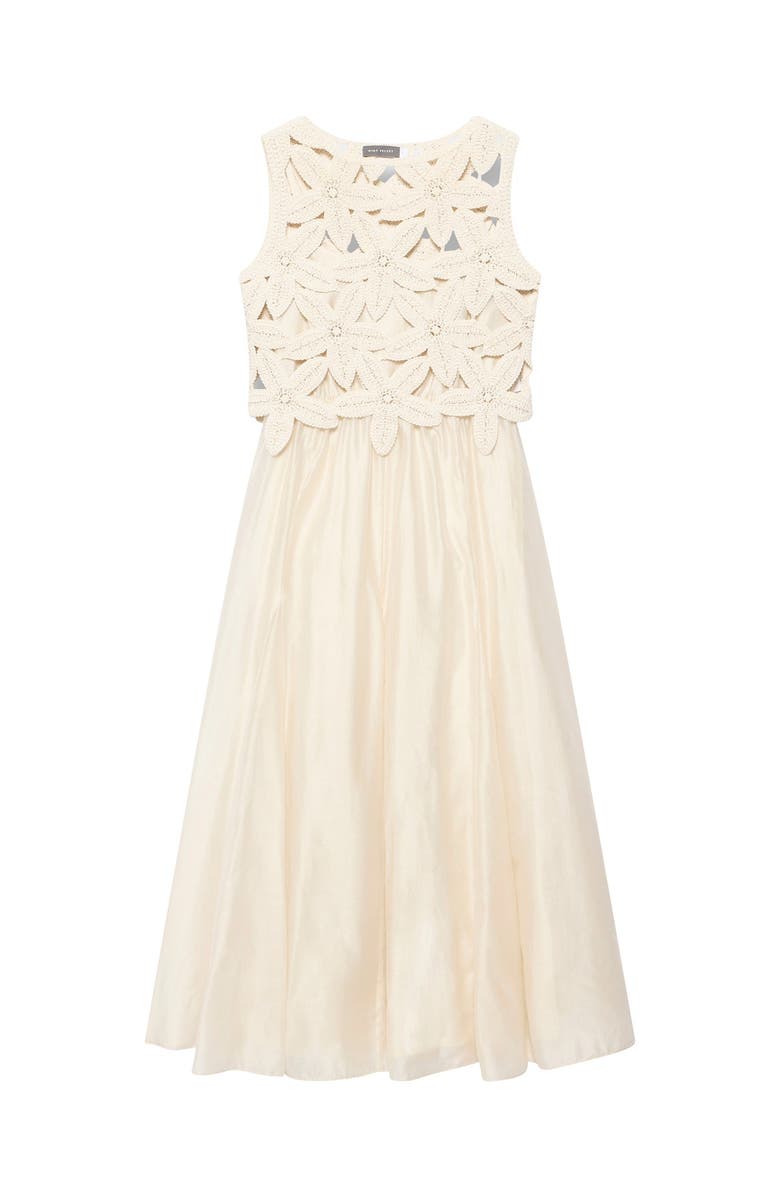 MINT VELVET Cotton Blend Sleeveless Crochet Maxi Dress, Alternate, color, Cream