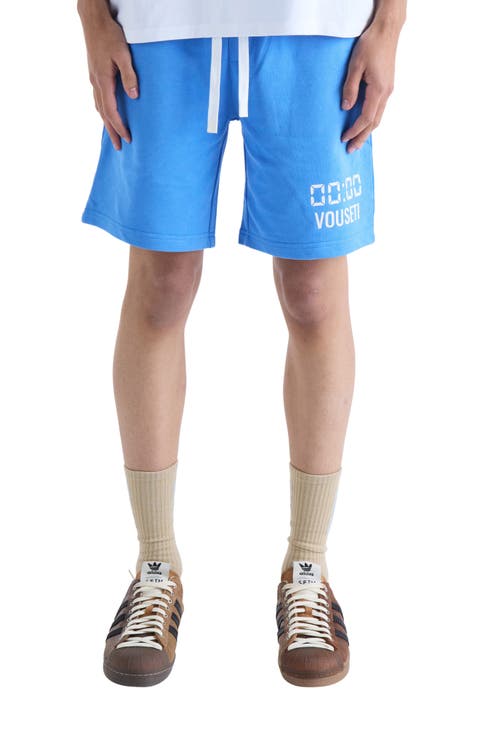 Us Against Time Cotton Fleece Drawstring Shorts