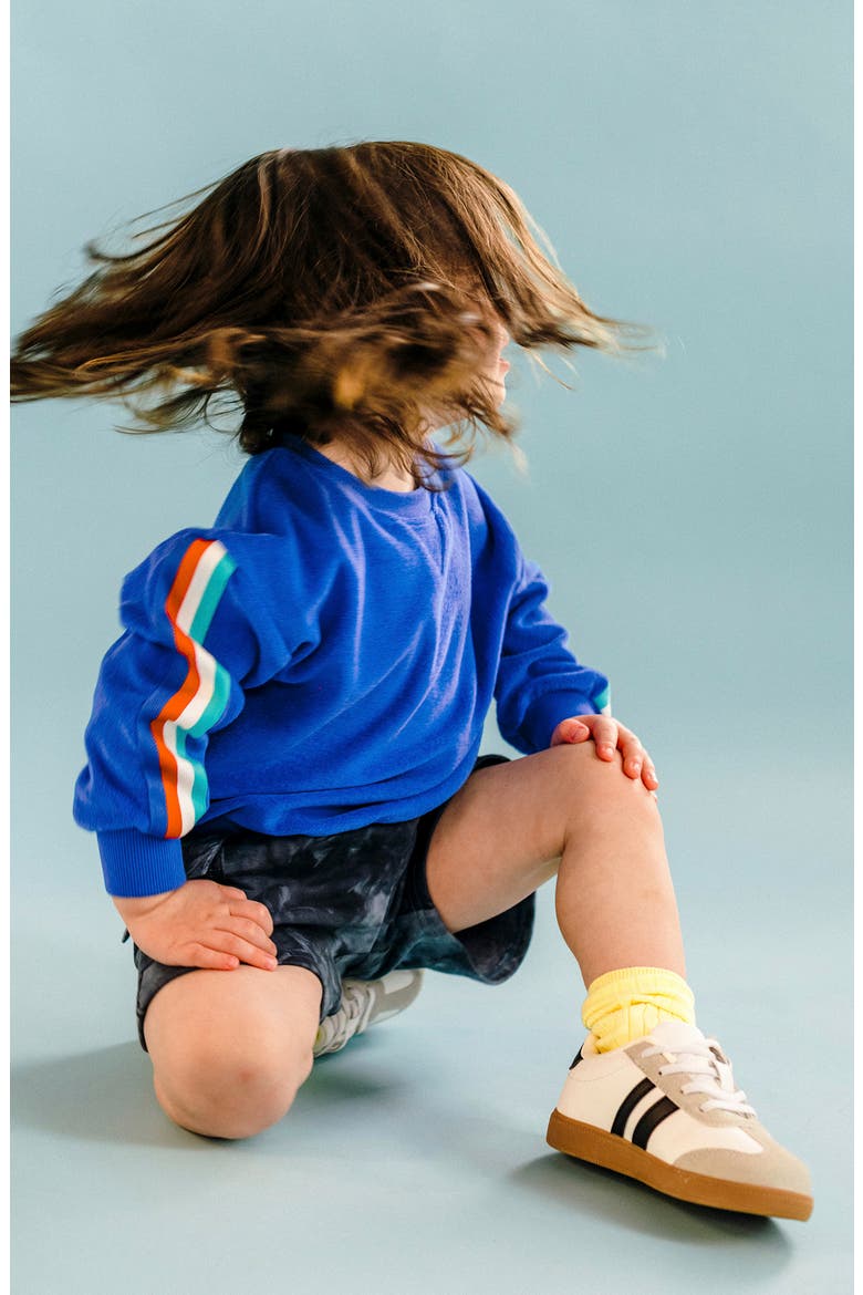 Kids' Cotton Terry Sweatshirt, Alternate, color, NAVY