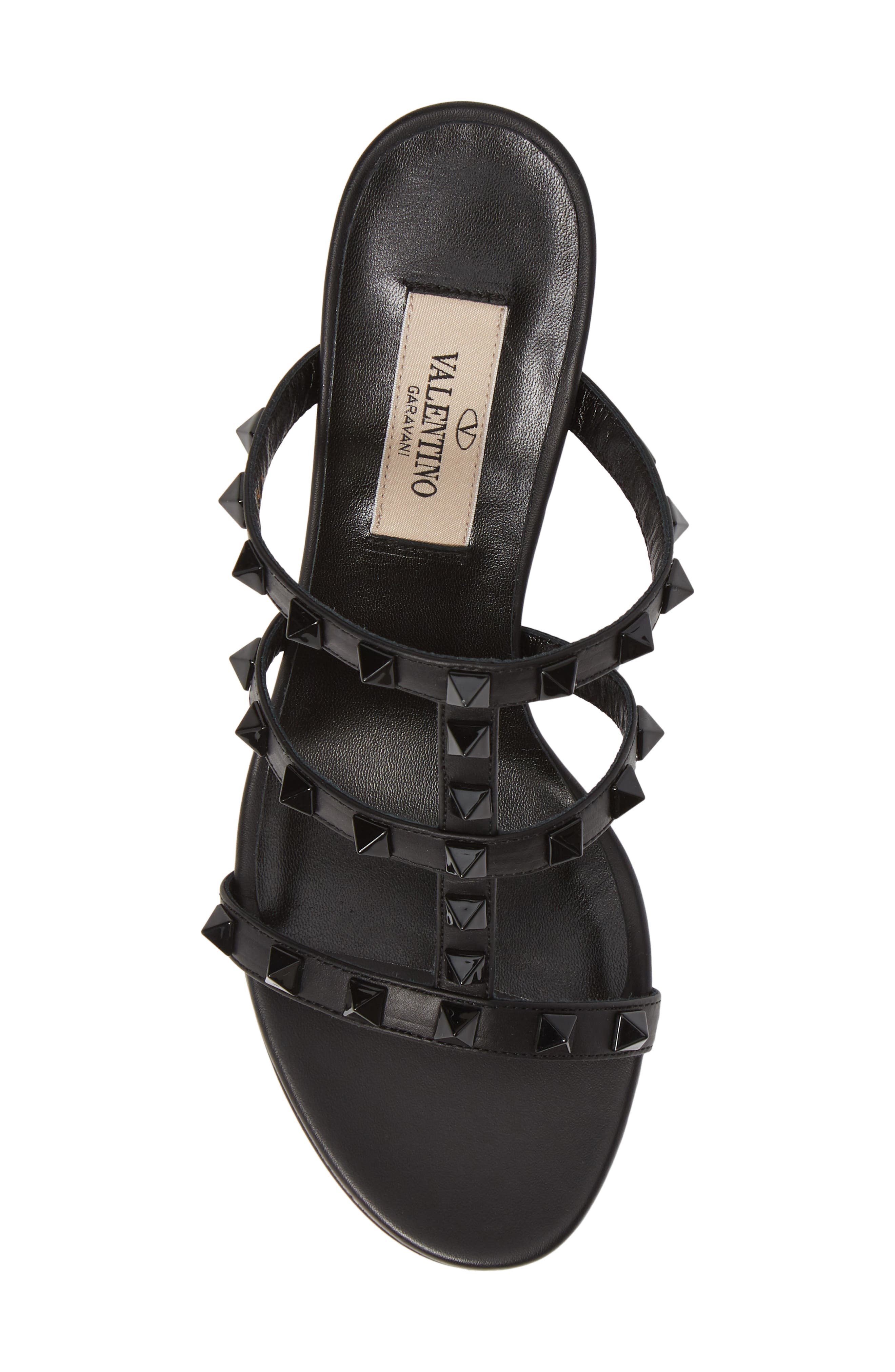 Valentino Garavani Rockstud Slide Sandal, Alternate, color, 