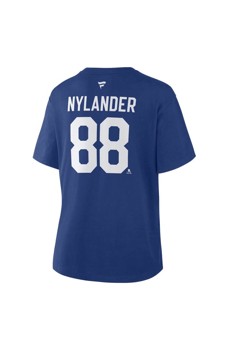 FANATICS Women
s Fanatics William Nylander Blue Toronto Maple Leafs Authentic Stack Name 
Number T-Shirt, Alternate, color, Blue