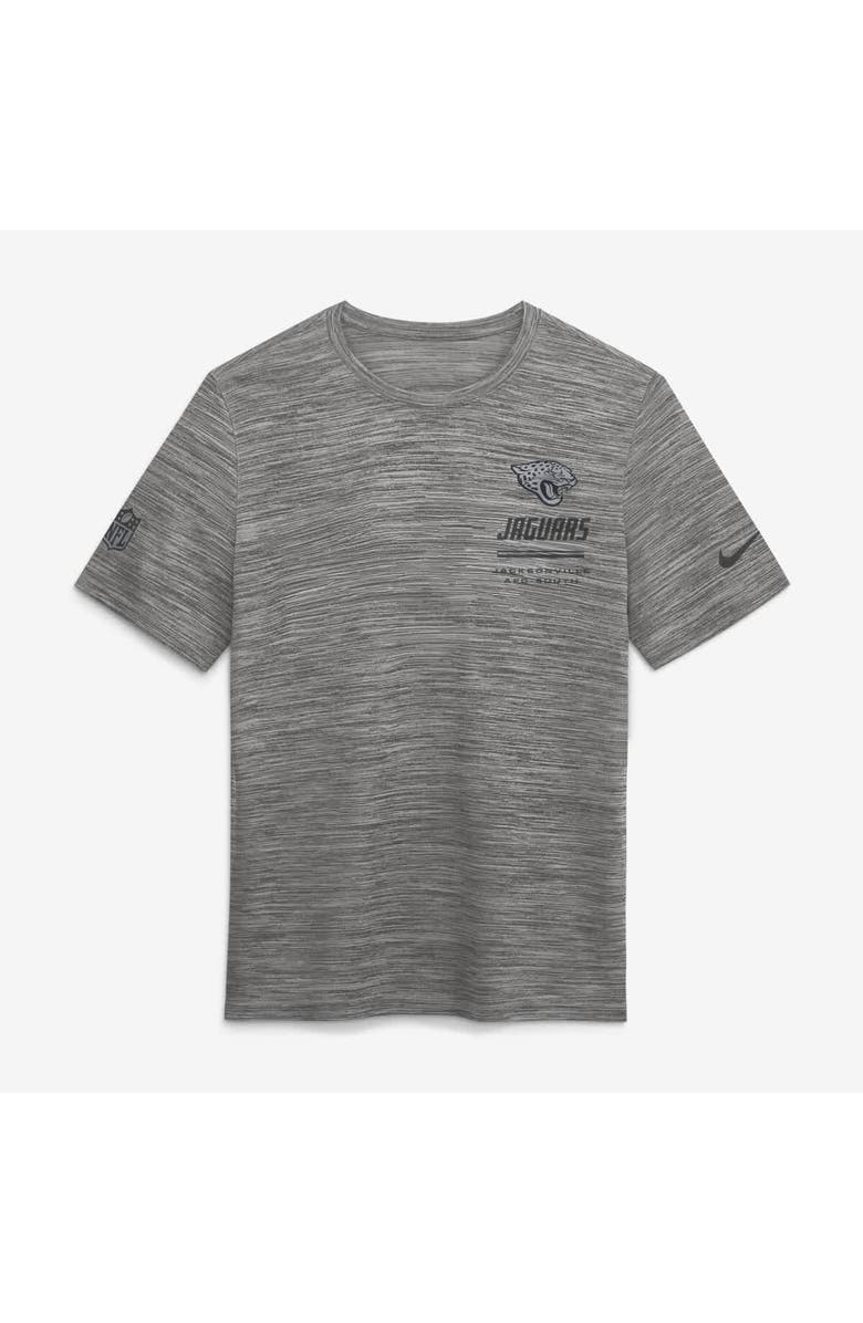 Nike Men's Nike Gray Jacksonville Jaguars Sideline Double Covered Dri-FIT Velocity T-Shirt, Alternate, color, Gray
