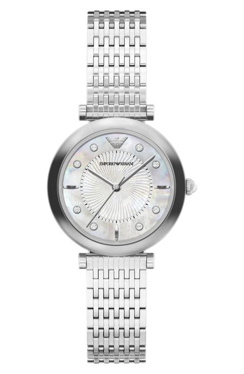 Archelia Mother-of-Pearl Bracelet Watch, 32mm