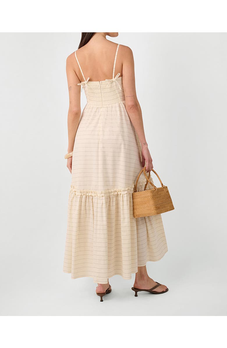 WeWoreWhat Ruffle Flare Midi Dress, Alternate, color,