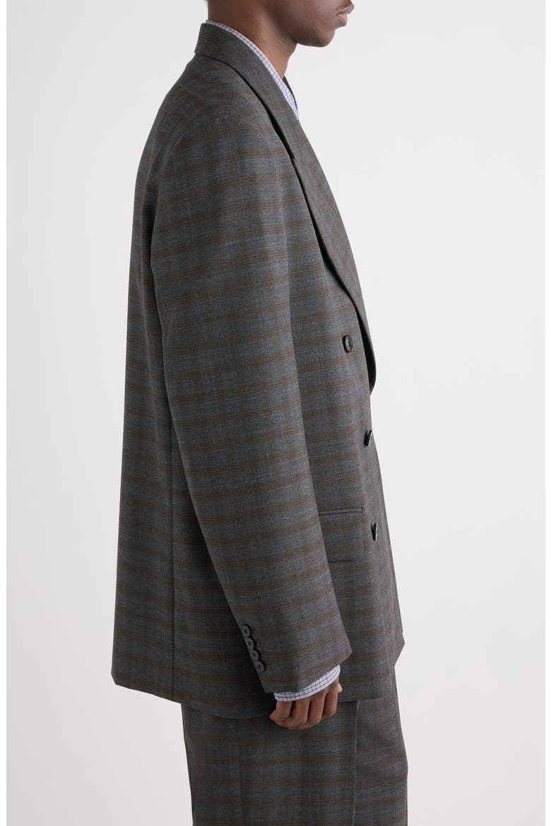 Bosier Double Breasted Wool Jacket, Alternate, color, BROWN