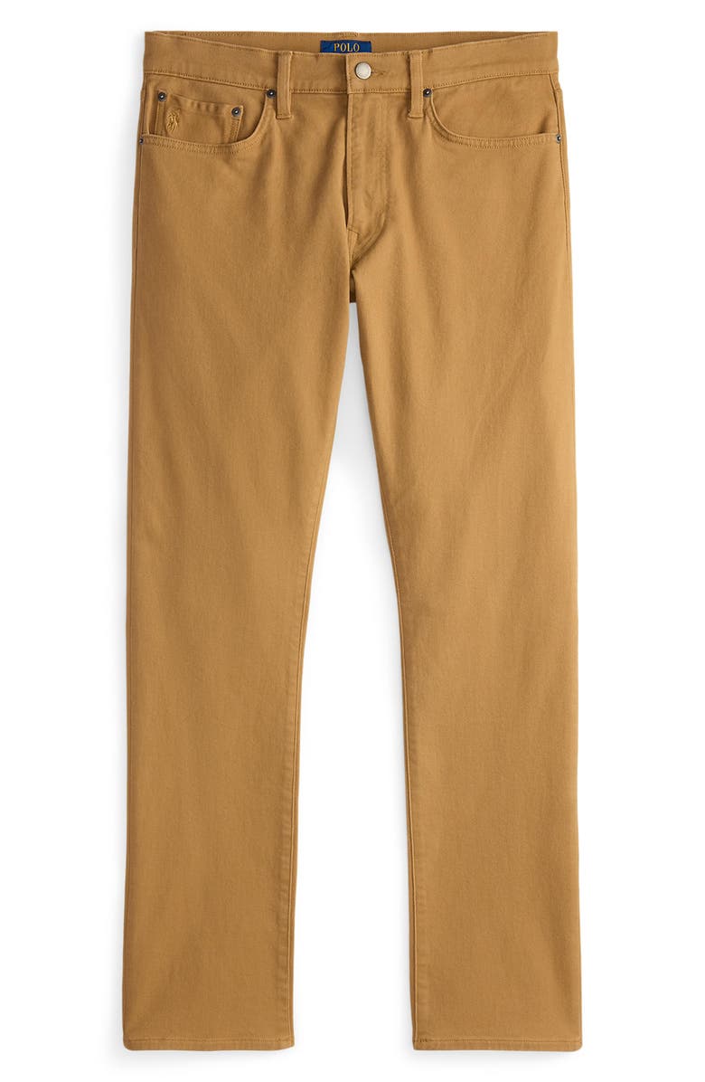 Polo Ralph Lauren Sullivan Slim Fit Cotton Stretch Twill 5-Pocket Pants, Alternate, color, Rustic Tan
