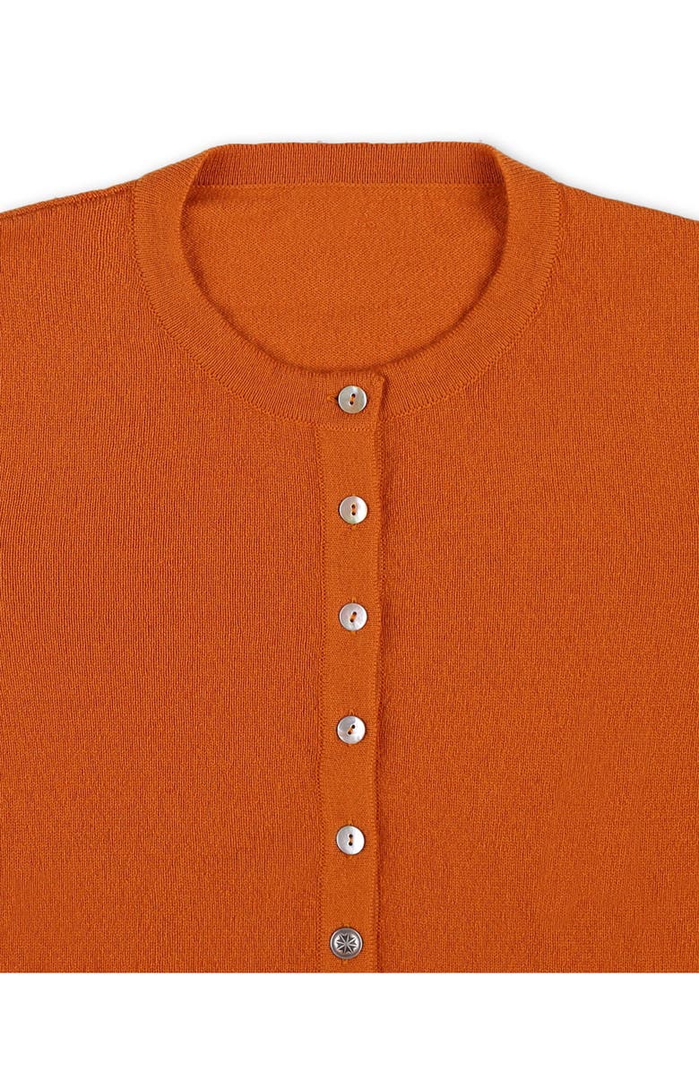 Fortela Lou Cashmere Henley Knit, Alternate, color, Orange