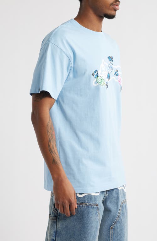 Icecream Candy Graphic T-shirt In Cerulean Blue