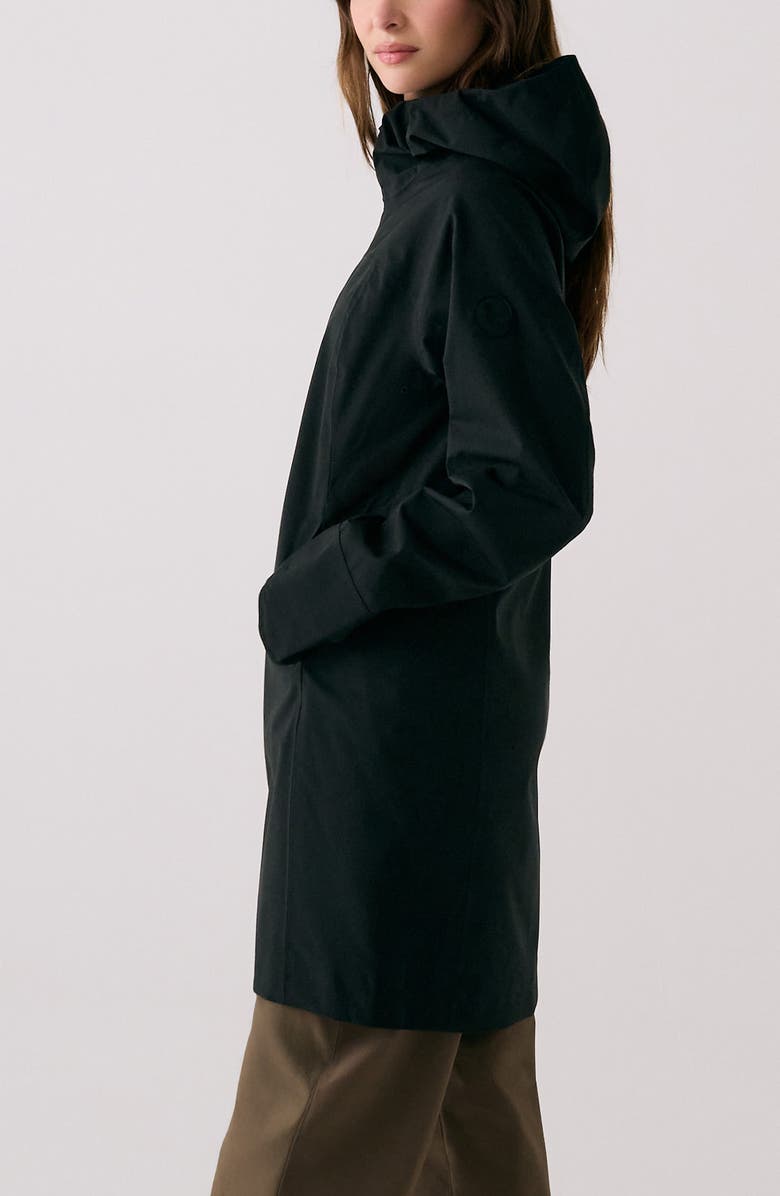 Lole Element Long Windproof Rain Jacket, Alternate, color, Black Beauty