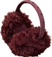 Nicole Miller Studded Faux Fur Earmuffs