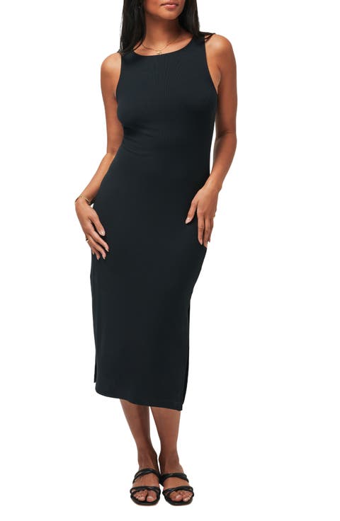 Hadley Wood Sleeveless Rib Midi Dress
