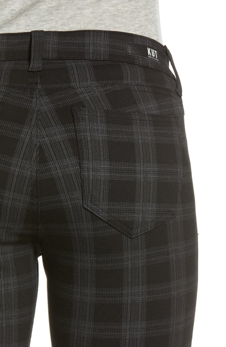 KUT from the Kloth Plaid Skinny Ponte Pants, Alternate, color, 