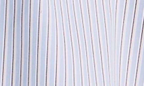 Rag & Bone Georgie Stripe Poplin Shirt In Fog Stripe