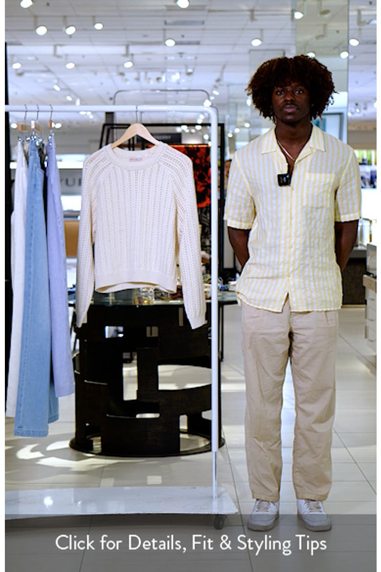 Mina Pointelle Cotton Sweater video